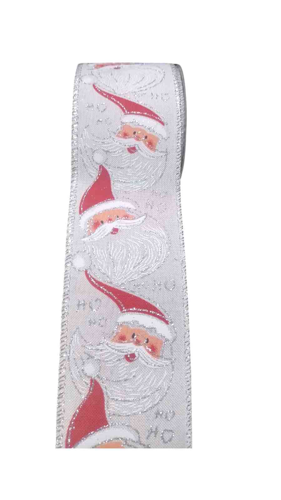 FITA NATAL NOEL BRANCA 6,3CM X 2M